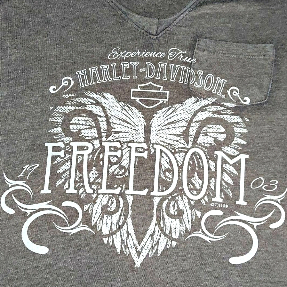 NWOT HARLEY DAVIDSON soft Jersey Short Sleeve Blo…